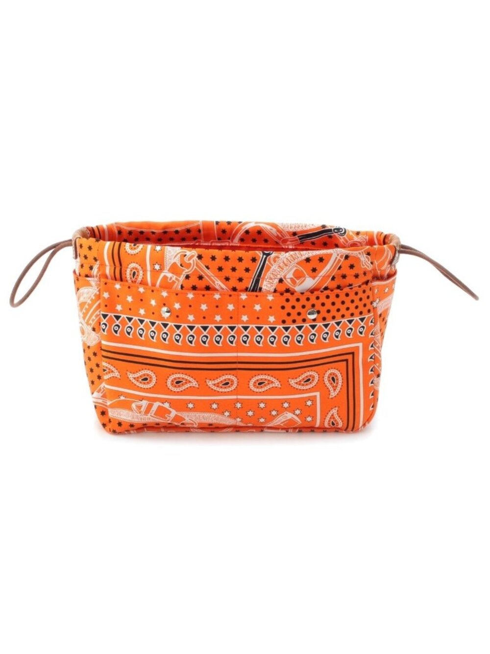 Hermes Fourbi 25 Silk Bandana Pouch Orange